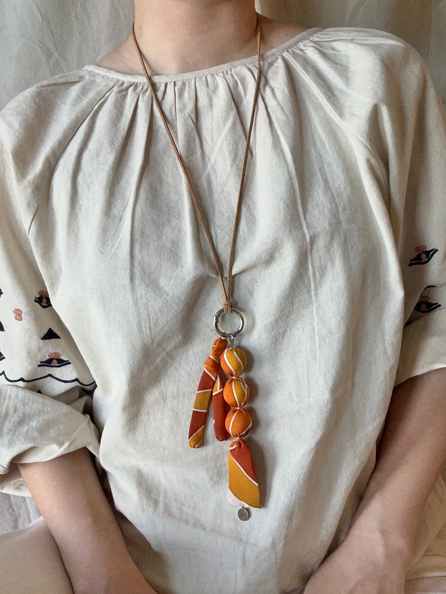 KIRA Necklace Charm  -Burnt Sienna