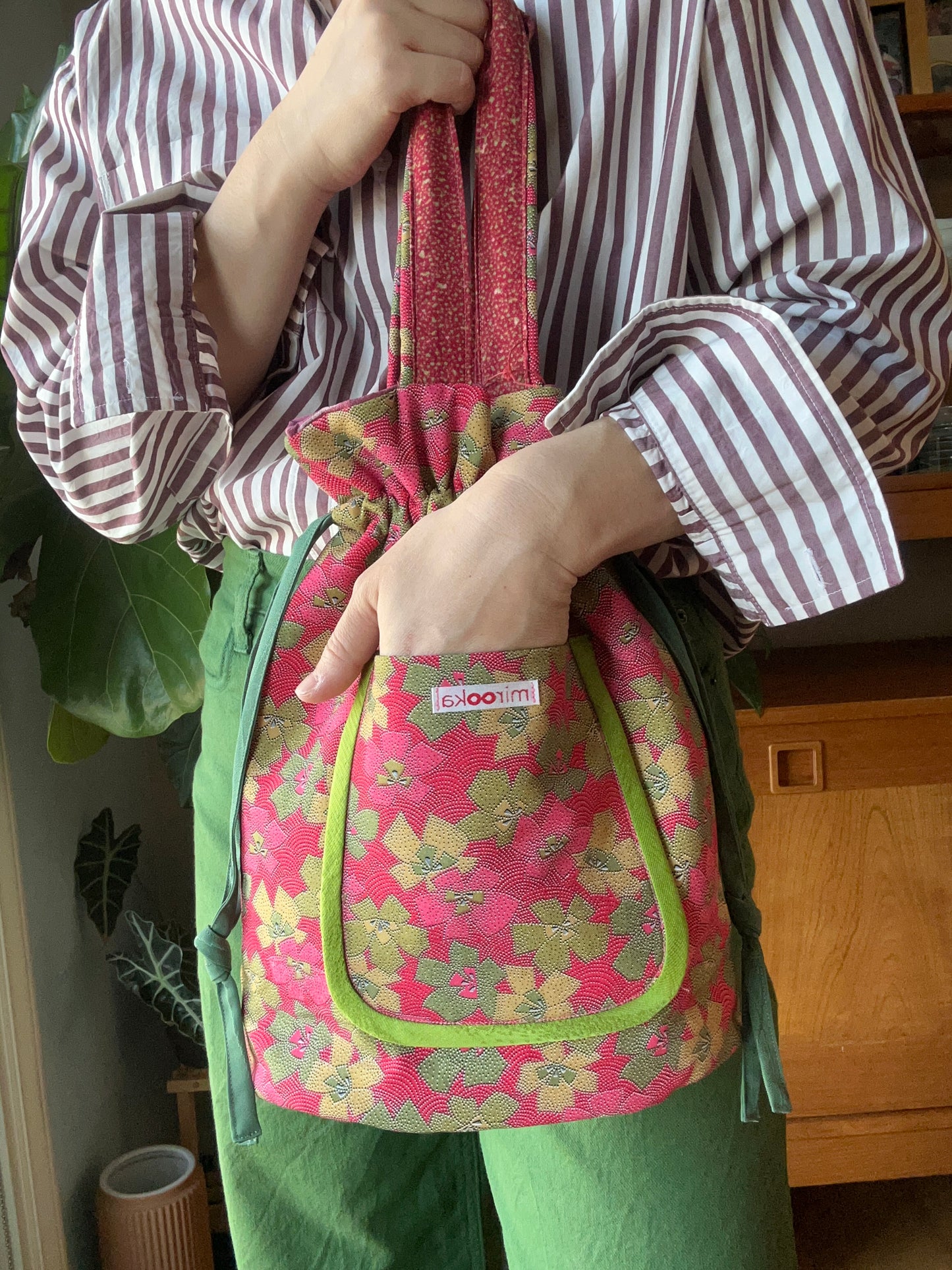 KOFU Bag -Pink Flowers