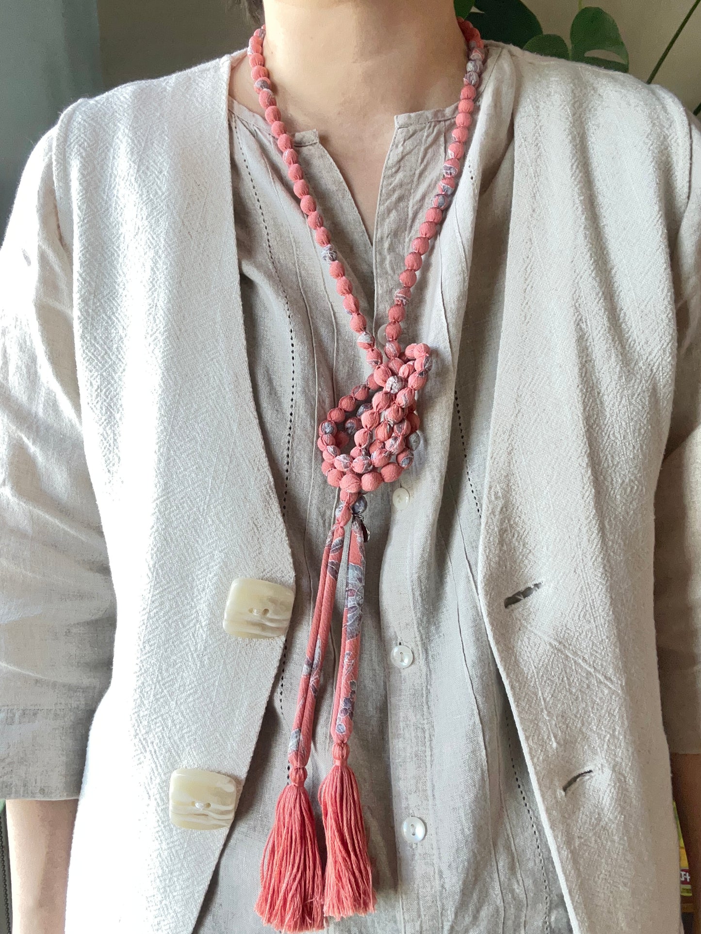 SAKURAKA Collier - Rose corail