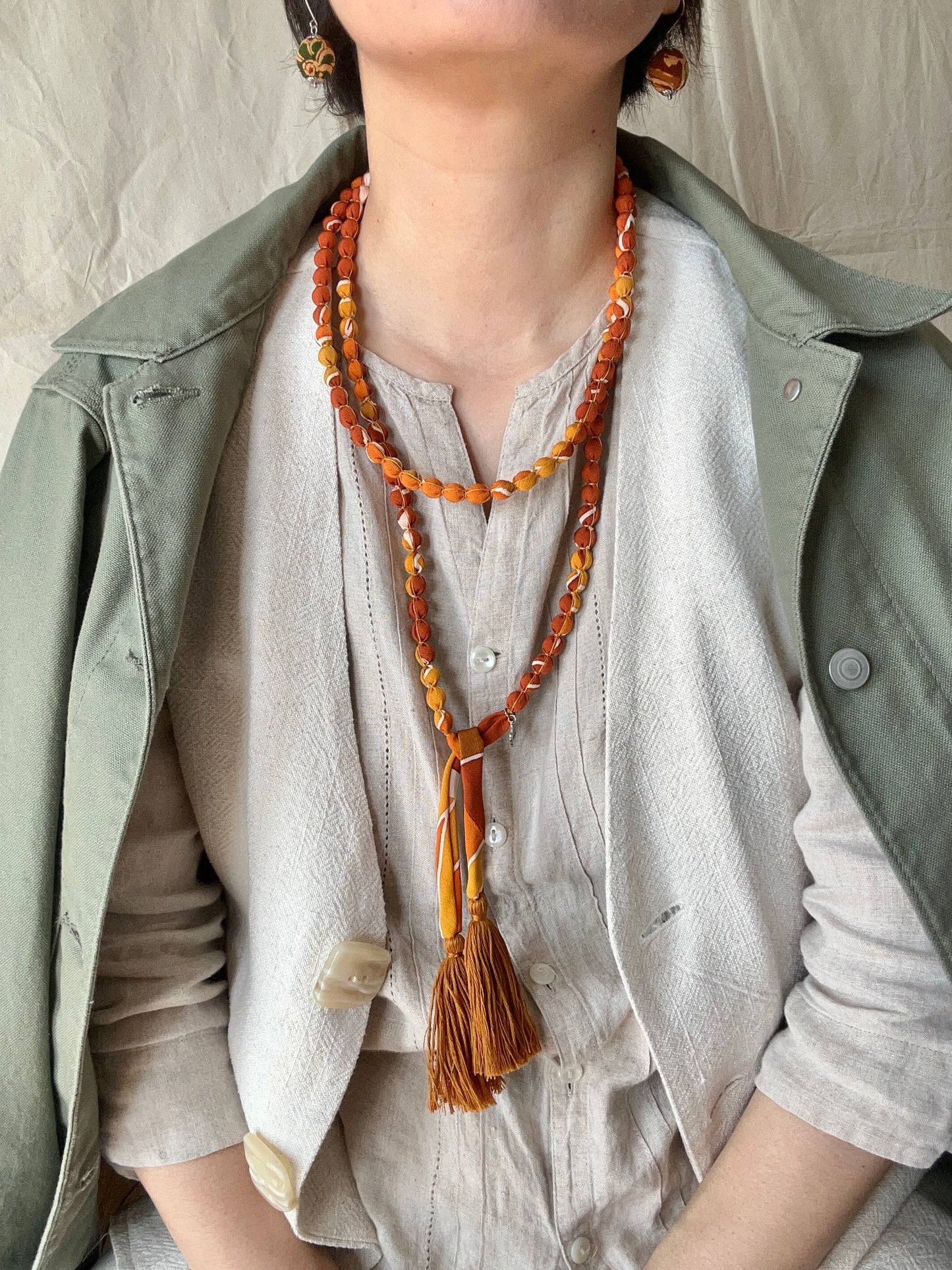 SAKURAKA Necklace -Burnt Sienna