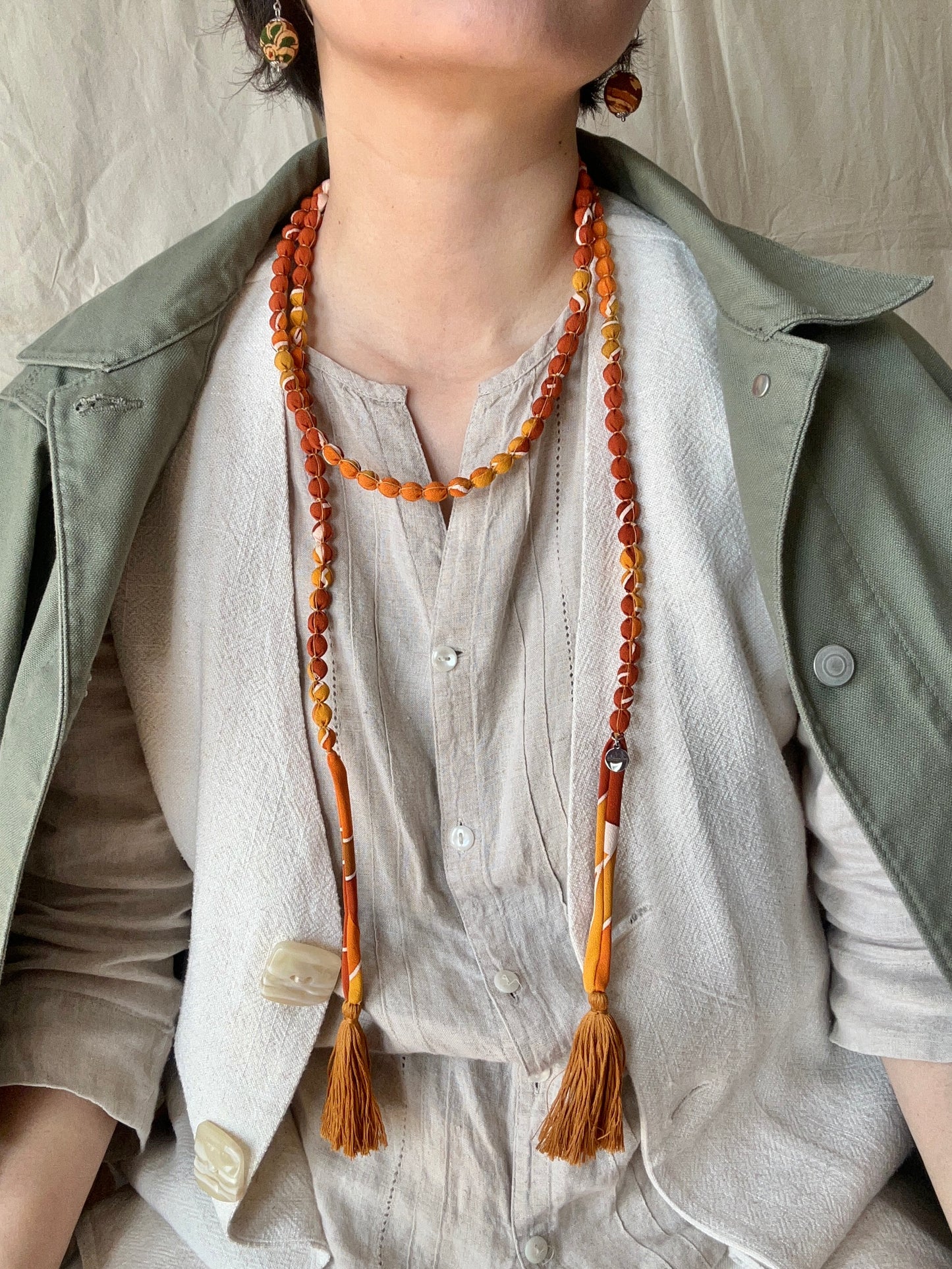 SAKURAKA Necklace -Burnt Sienna