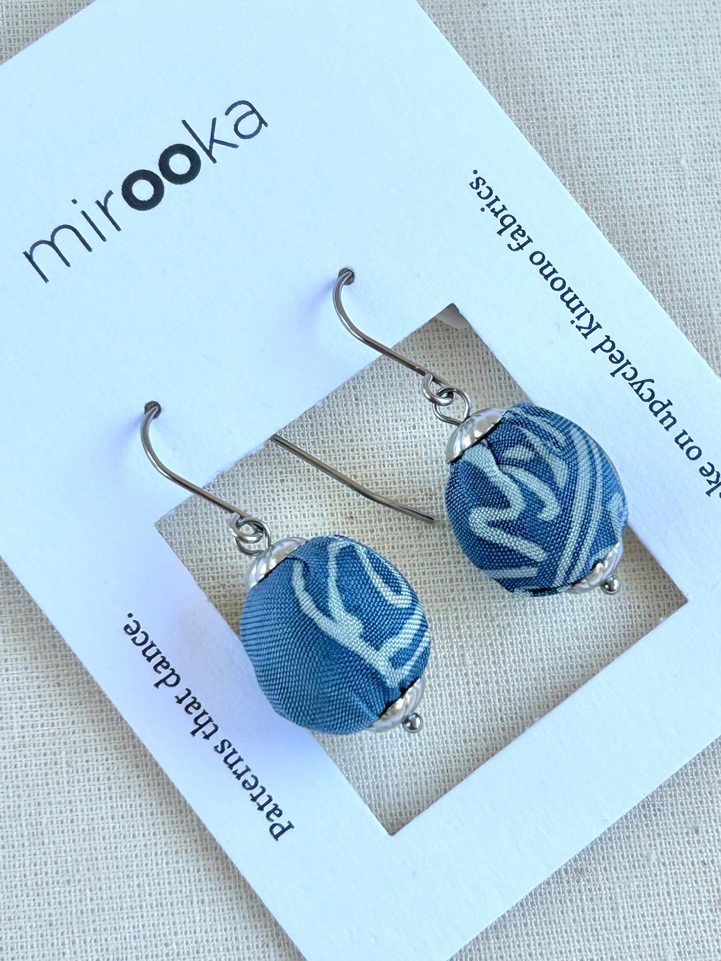 KIRA Earrings -Vase in Blue