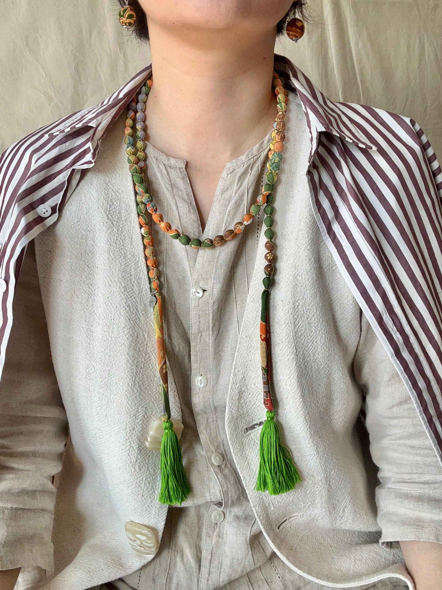 Collar SAKURAKA - Verde Festivo