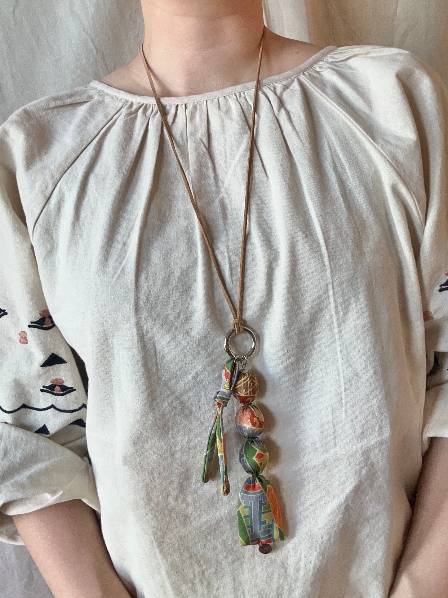 KIRA Necklace Charm -Festive Green