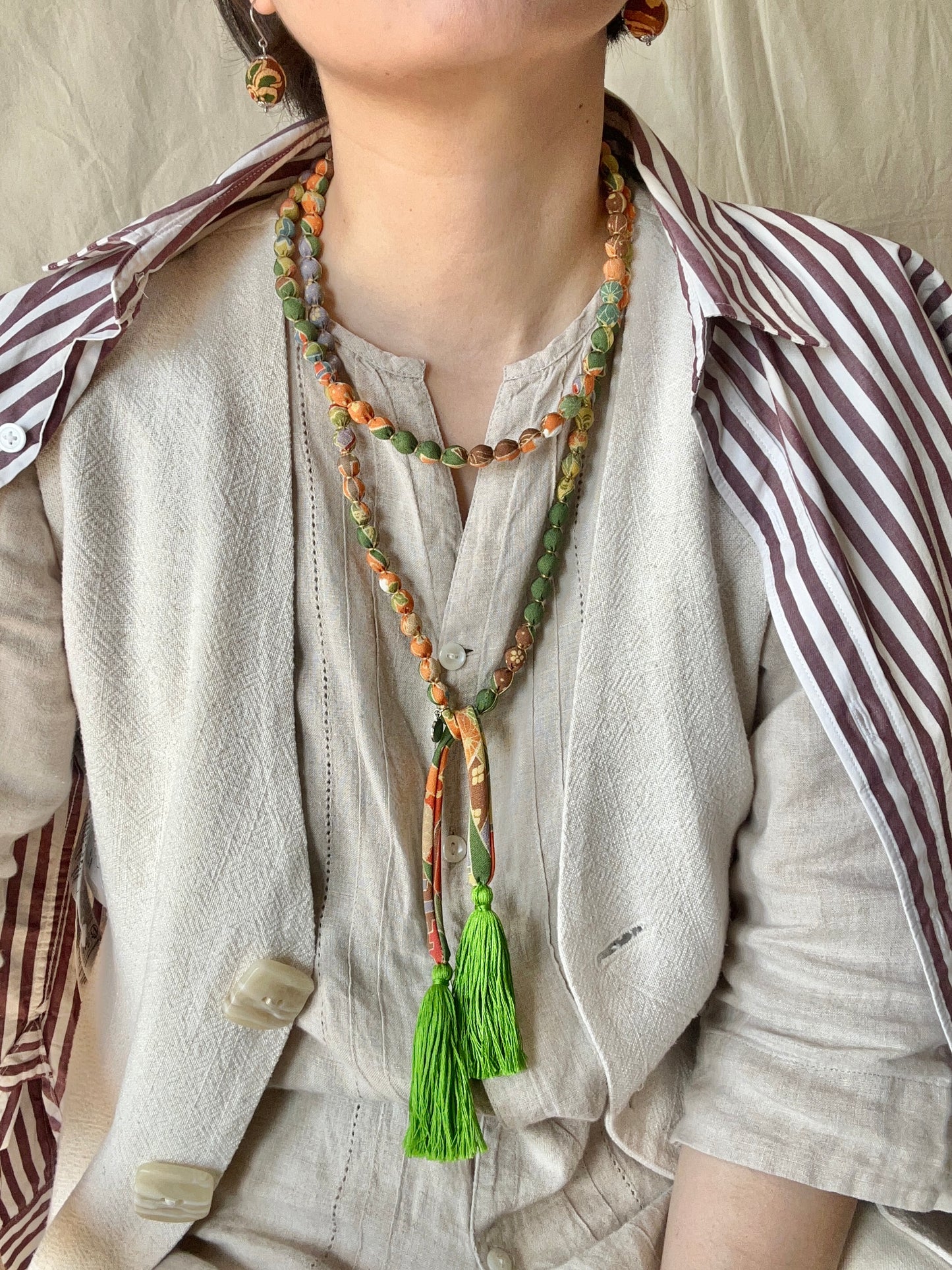 Collar SAKURAKA - Verde Festivo