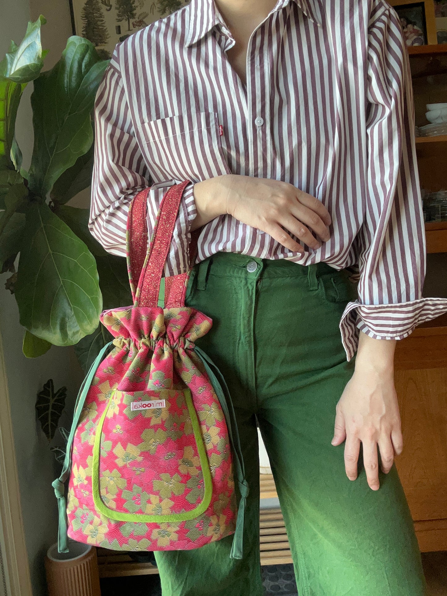 KOFU Bag -Pink Flowers
