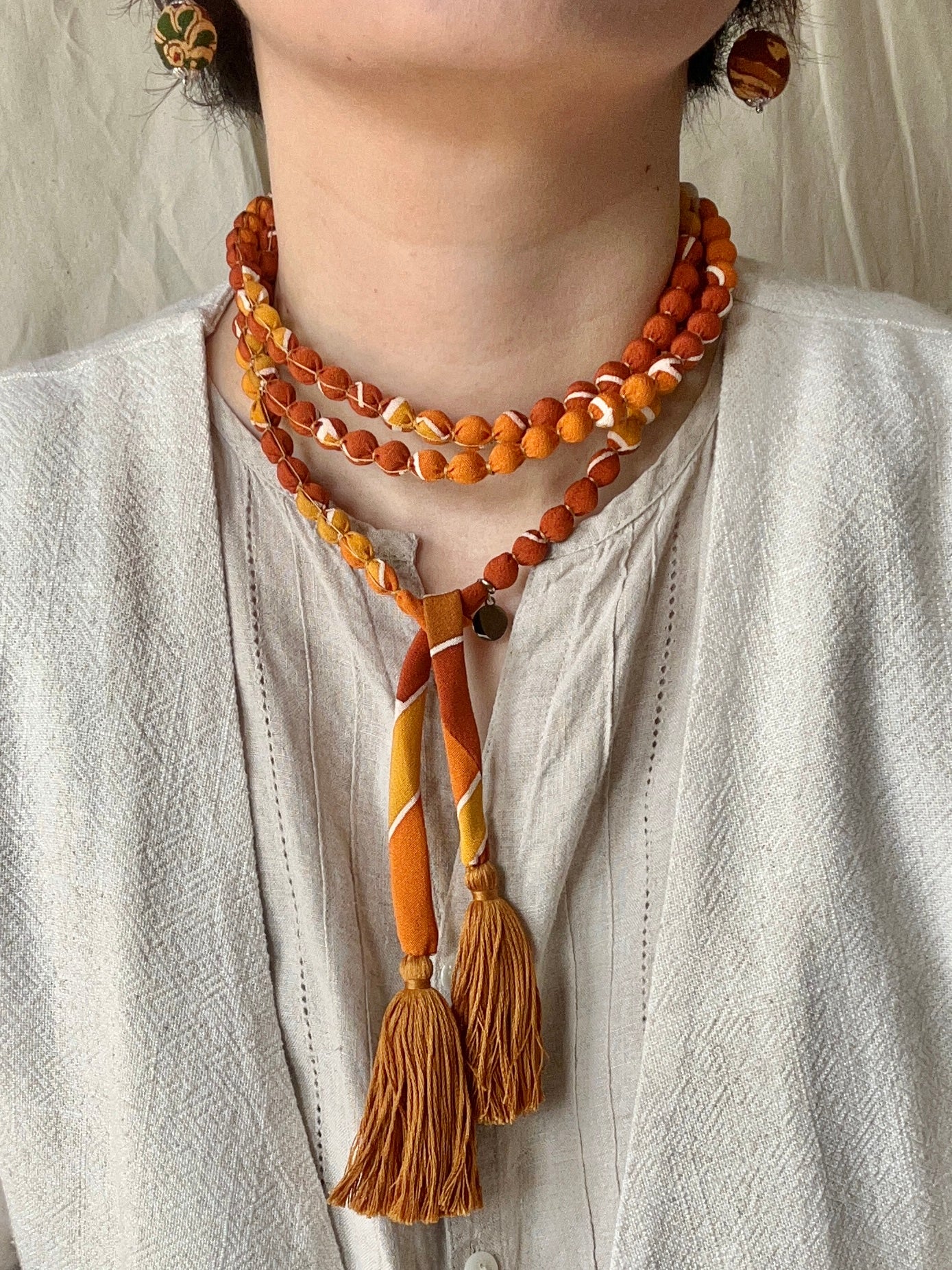SAKURAKA Necklace -Burnt Sienna