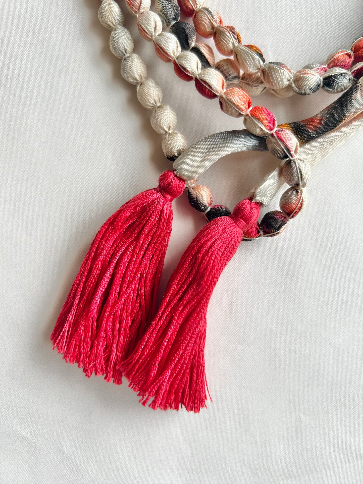 SAKURAKA Necklace -Crimson Marble