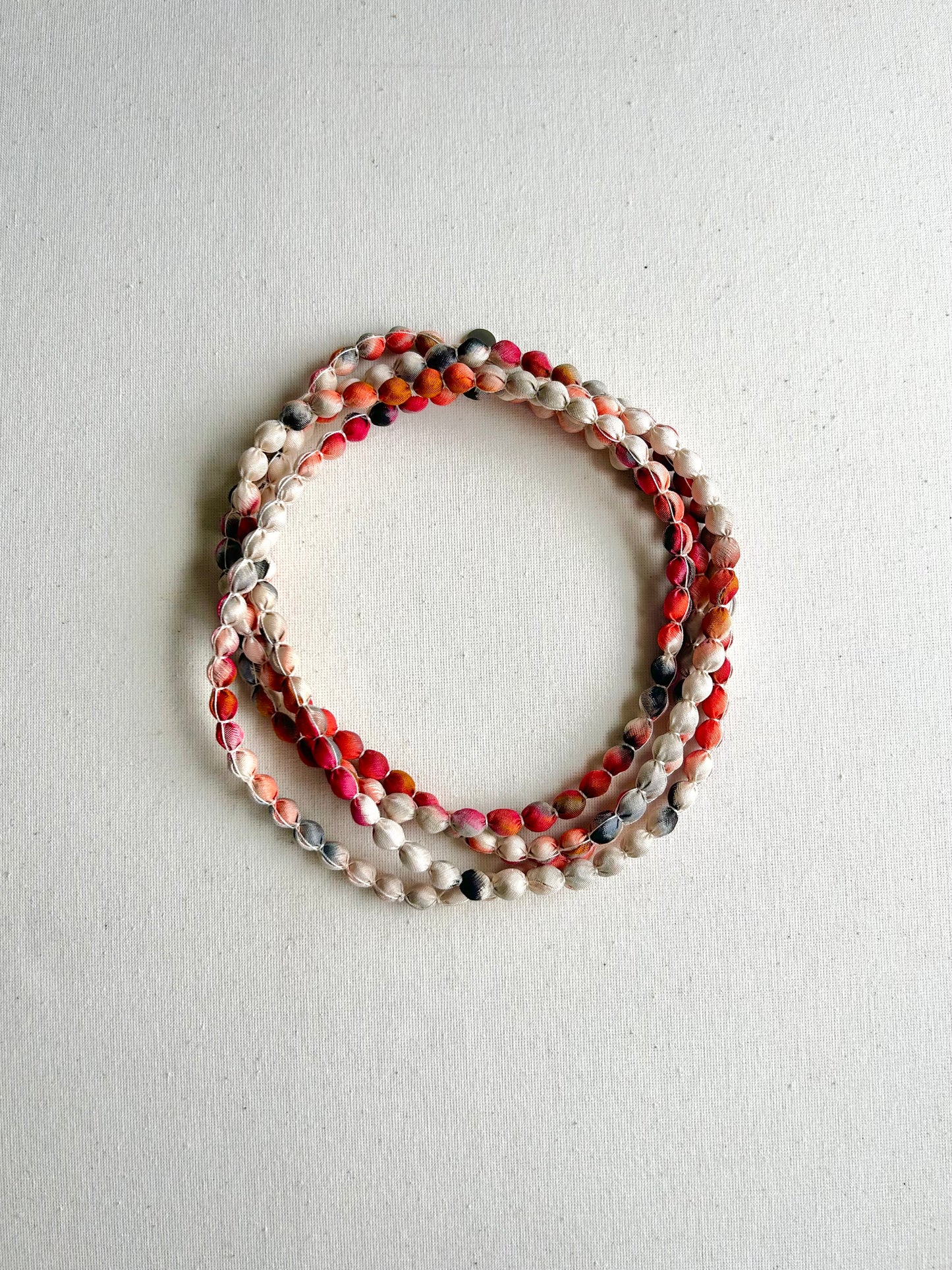 FUJI Necklace -Crimson Marble