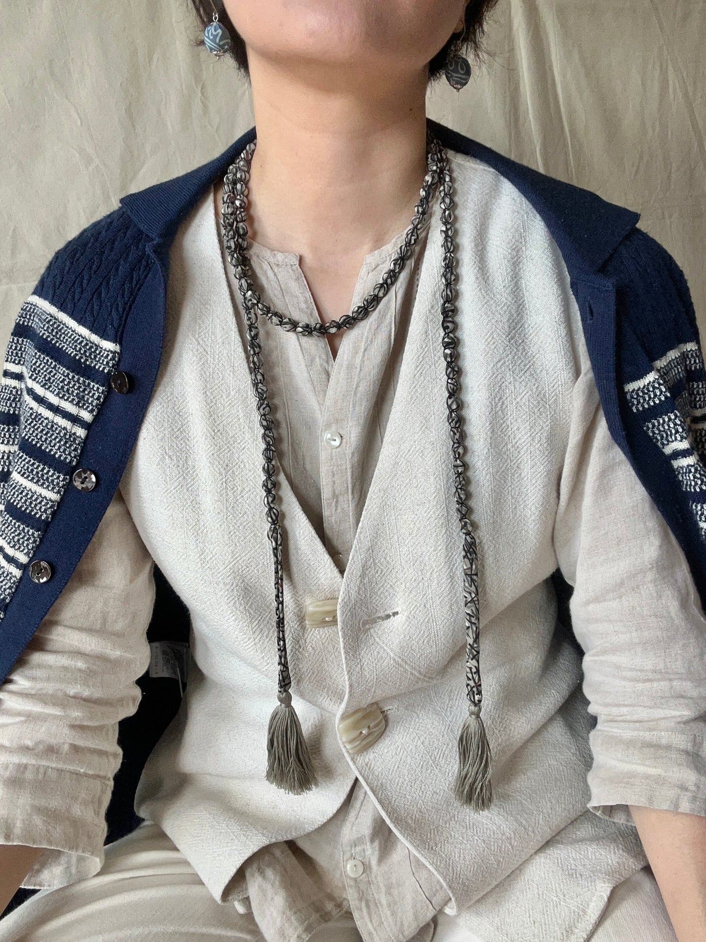 Collier SAKURAKA - Gris galet