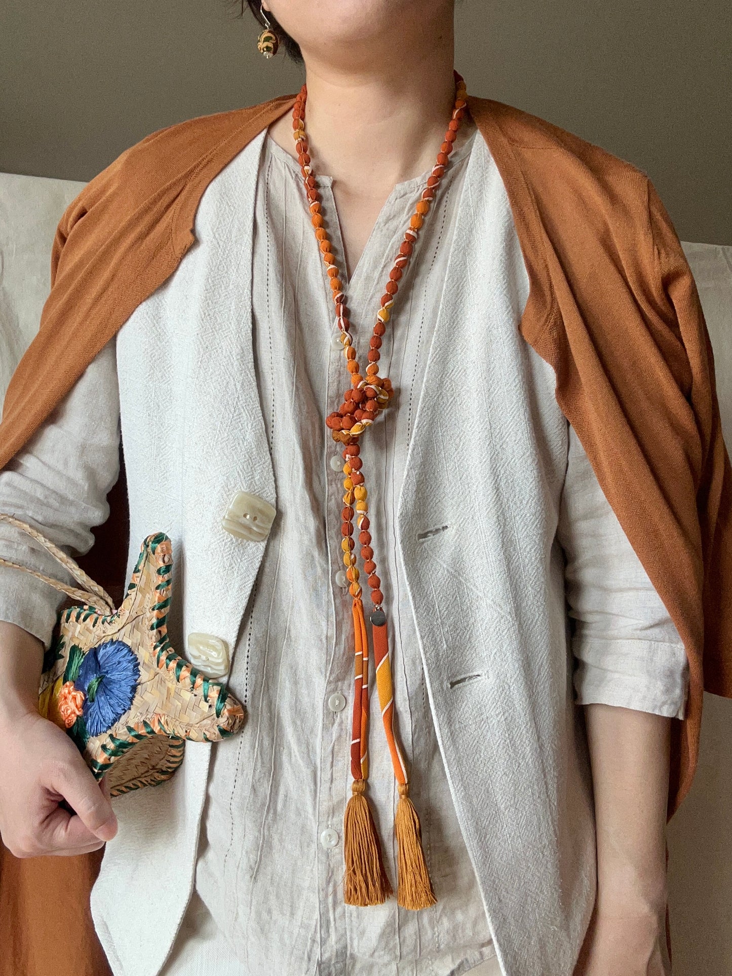 SAKURAKA Necklace -Burnt Sienna