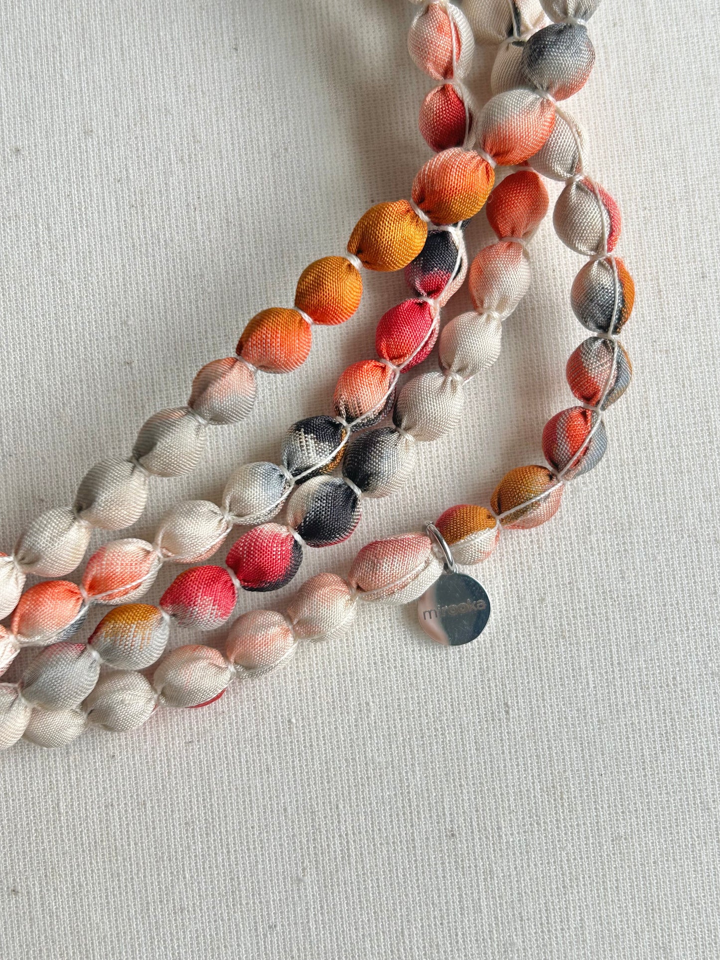 FUJI Necklace -Crimson Marble
