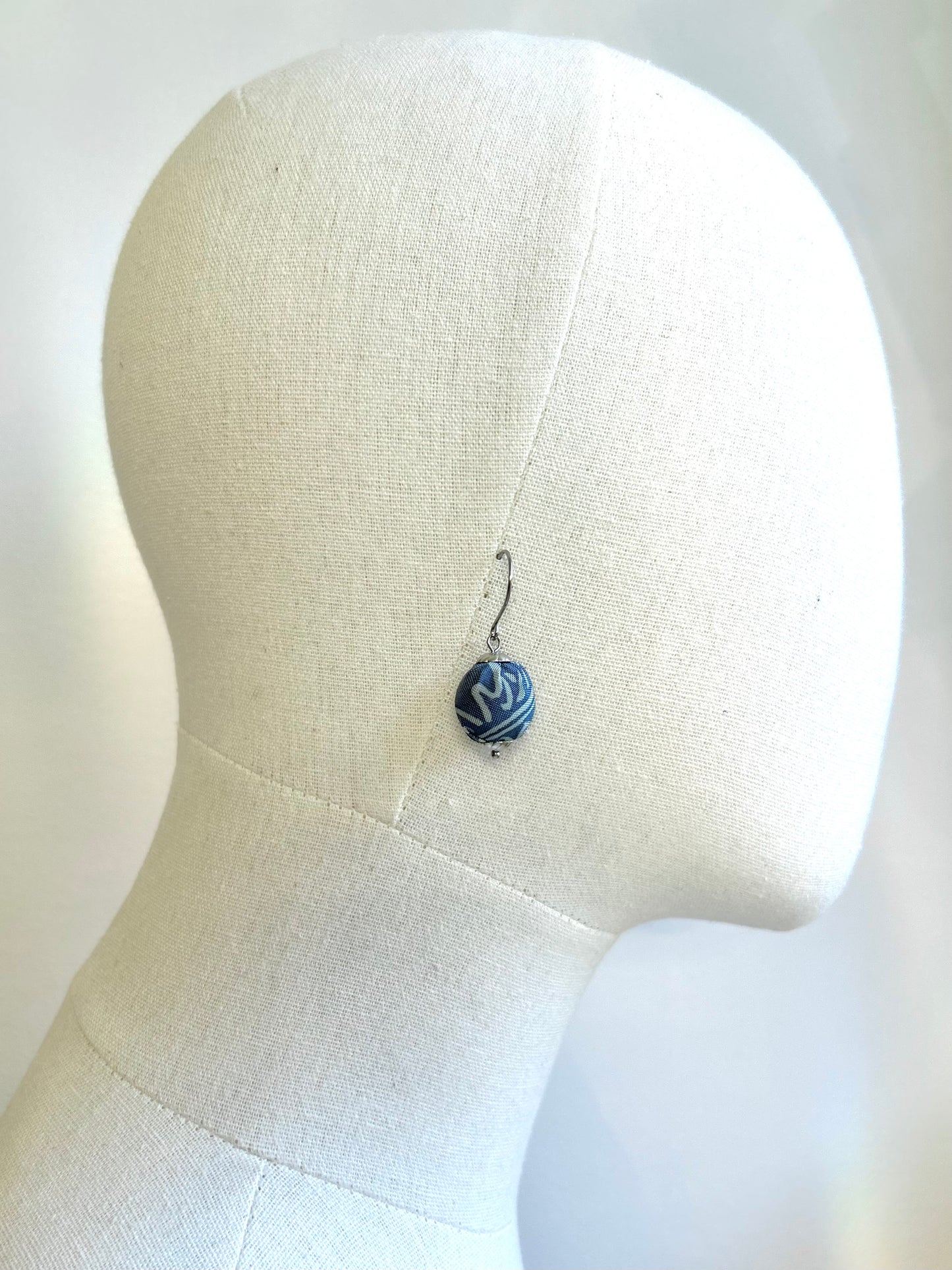 KIRA Earrings -Vase in Blue