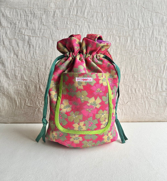 Bolso KOFU - Flores Rosas