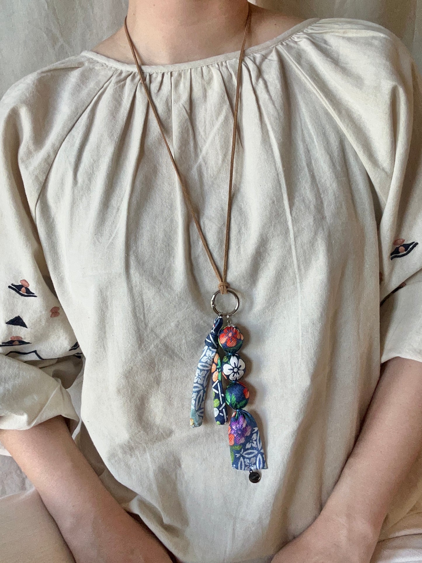 KIRA Necklace Charm -Ocean Blue